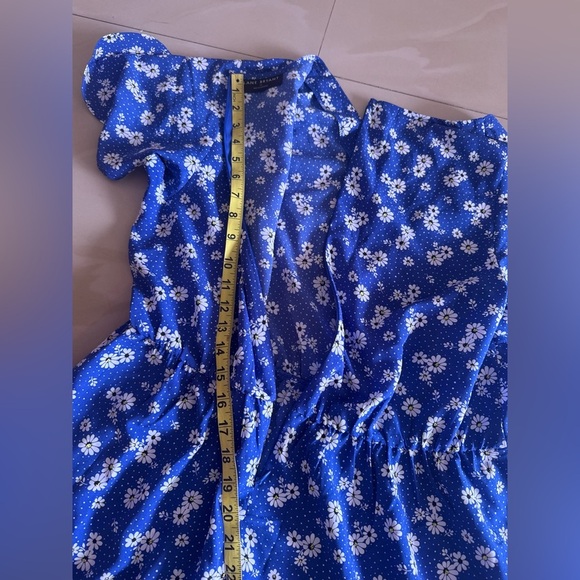 Lane Bryant - Floral Maxi Dress - High Low - Size 14- Blue Flowers flare - Picture 8 of 16